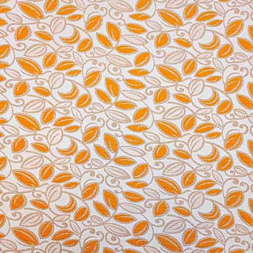 پارچه ژاکارد سیملی ایرسا رنگ پرتقالی 